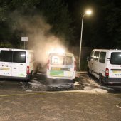 Diverse voertuigbranden Rederijkersplein Noordwijk